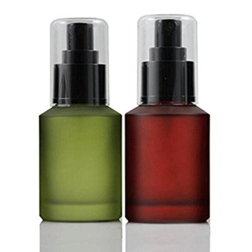 Ericotry 60ML Green Glass Refillable Lotion Pump Bottle