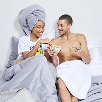 Brooklinen Super-Plush Bath Sheet - Set of 2, Smoke Gray, 100% Cotton | Best Luxury Spa Towels