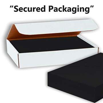 Hamilco Heavyweight Black Cardstock - Perfect for Crafting and Printing