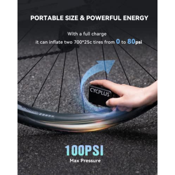 CYCPLUS Tiny Pump Portable Electric Bike Pump 100PSI