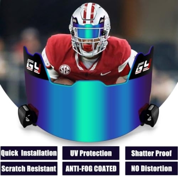 GY Football Visor for Youth and Adult Helmets