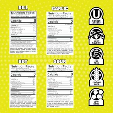 Van Holten's Pickles - Variety Pickle-In-A-Pouch Sampler - 8 Pack