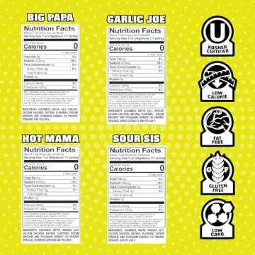 Van Holten's Pickles - Variety Pickle-In-A-Pouch Sampler - 8 Pack