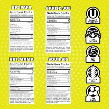 Van Holten's Pickles - Variety Pickle-In-A-Pouch Sampler - 8 Pack