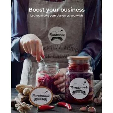 MUNBYN 3 Inch White Circle Thermal Labels: 500 Roll