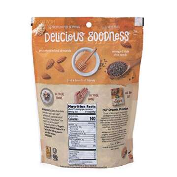 Nature's Path Organic Gluten Free Honey Almond Granola, 11 Ounce (Pack of 5), Non-GMO, 15g Whole Grains, with Omega-3 Rich Chia Seeds