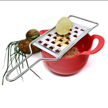 Norpro Stainless Steel Potato Grater for Quick Shredding