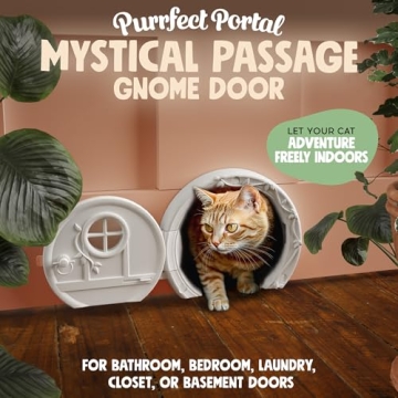 Stylish Gnome Door Cat Door for Easy Installation