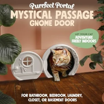 Stylish Gnome Door Cat Door for Easy Installation