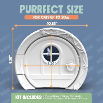 Stylish Gnome Door Cat Door for Easy Installation