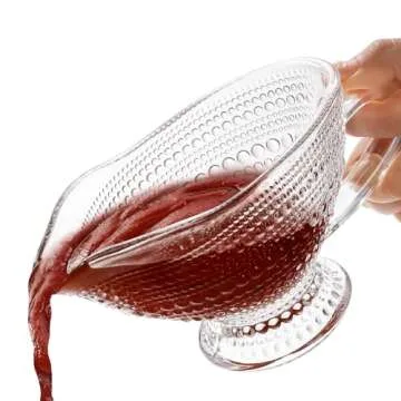 Elegant ZOOFOX Glass Gravy Boat Set for Special Occasions