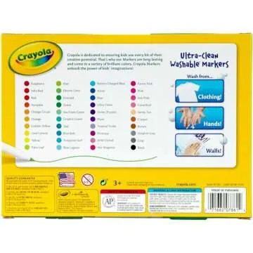 Crayola 40-Count Fine Line Washable Markers for Kids