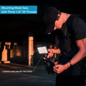 Lume Cube Panel Pro 2.0 RGB Camera Light | for Photography & Videography, fits Sony, Nikon, Canon, Panasonic, Fuji, and More | Bluetooth App, Adjustable Color, Camera Mount & Diffuser Included