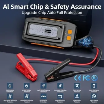 BIZEWO Car Battery Jump Starter with Foldable Light - 4000A