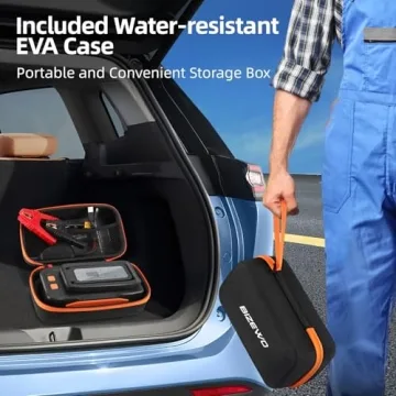 BIZEWO Car Battery Jump Starter with Foldable Light - 4000A