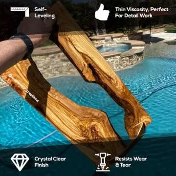 24 Hour Deep Pour Epoxy Resin Kit - Crystal Clear, Fast Cure