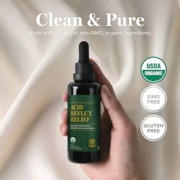 Organic Acid Reflux Relief Supplement - Fast-Acting Digestive Aid - 2 Fl oz