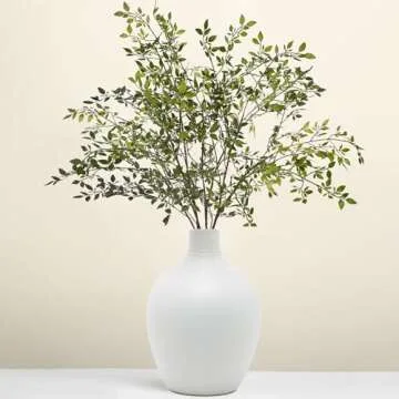 Ttranewsoo 2Pcs Nandina Branches 43.7" Greenery Decor