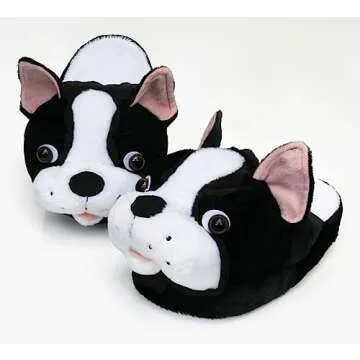 Onmygogo Fuzzy Animal Plush Slippers for Women