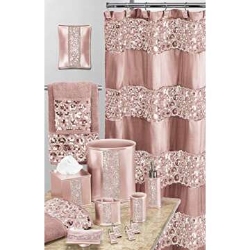 Popular Bath Sinatra Blush Soap Dispenser/Lotion Pump Classic Luxury Lotion Pump Contemporary Decor Blush color for bathroom with this Unique Design Stylish Decor Bling Mosaic
