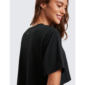 Pima Cotton Athletic Crop Top for Women - CRZ YOGA