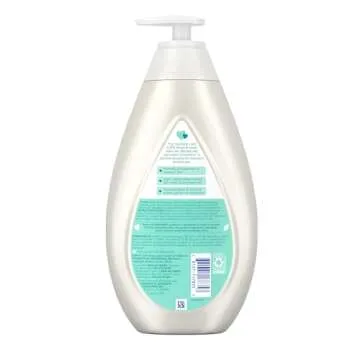 Johnson's CottonTouch Newborn Baby Wash & Shampoo with No More Tears, Sulfate-, Paraben- Free for Sensitive Skin, Made with Real Cotton, Gently Washes Away Dirt & Germs, 27.1 fl. oz