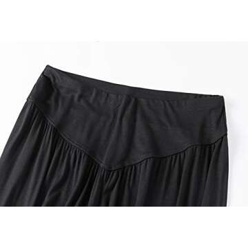 AvaCostume Womens Modal Cotton Soft Yoga Sports Dance Harem Pants, M, Black