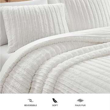 UGG Kenzie Comforter Set - Plush Faux Fur Bedding for Luxury