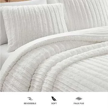 UGG Kenzie Comforter Set - Plush Faux Fur Bedding for Luxury