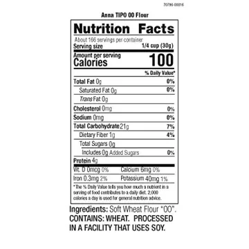 Cento Anna Napoletana Tipo 00 Extra Fine Unbleached Flour