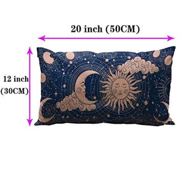 Wozukia Astrology Throw Pillow Cover for Home Decor