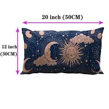 Wozukia Astrology Throw Pillow Cover for Home Decor