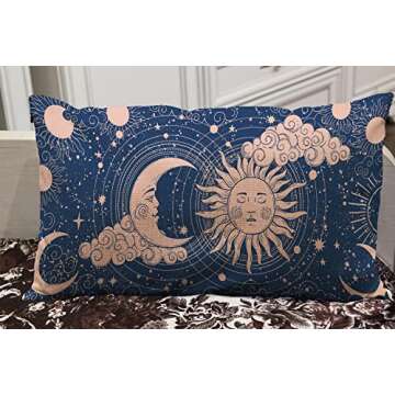 Wozukia Astrology Throw Pillow Cover for Home Decor
