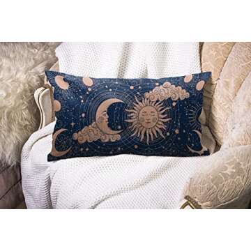 Wozukia Astrology Throw Pillow Cover for Home Decor