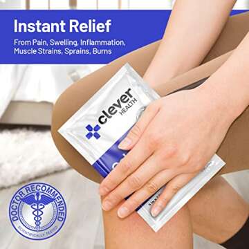 Instant Cold Pack | Disposable Ice Packs - Cold Therapy - for Injuries, Swelling, Inflammation, Musc...