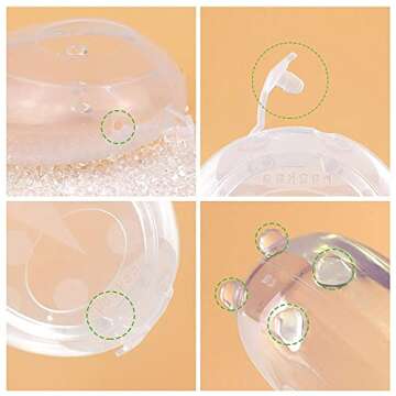 haakaa Ladybug Silicone Breast Milk Collector (2.5 oz, 1 pc) - Breast Shells for Collecting Natural Express Breast Milk, Wearable Milk Saver for Breastfeeding Mon Collecting Natural Let-Down