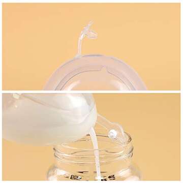 haakaa Ladybug Silicone Breast Milk Collector (2.5 oz, 1 pc) - Breast Shells for Collecting Natural Express Breast Milk, Wearable Milk Saver for Breastfeeding Mon Collecting Natural Let-Down