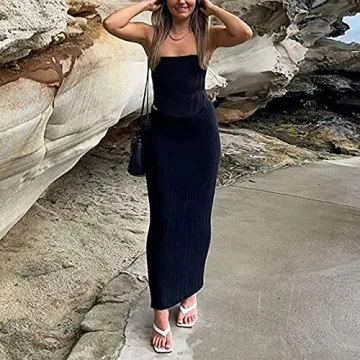 SAFRISIOR Women's Elegant Maxi Skirt for Every Occasion