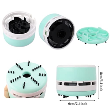 FineInno Mini Crumb Vacuum Cleaner Portable Desktop Sweeper Handheld Cordless Multifunction Cleaning for Home,Office,Cars,Pet Hairs (no Battery Included)