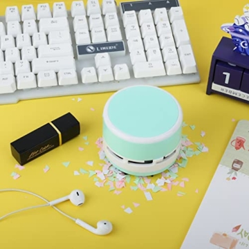 FineInno Mini Crumb Vacuum Cleaner Portable Desktop Sweeper Handheld Cordless Multifunction Cleaning for Home,Office,Cars,Pet Hairs (no Battery Included)