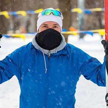 B BINMEFVN Polar Fleece Neck Warmer - Windproof & Stylish