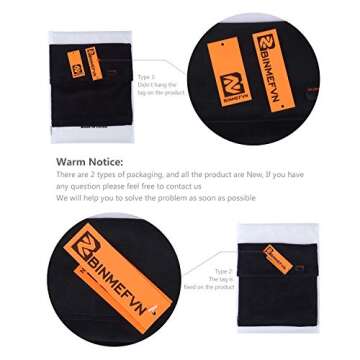 B BINMEFVN Polar Fleece Neck Warmer - Windproof & Stylish