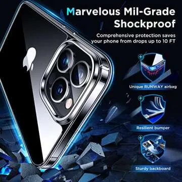 Simtect Ultra Clear Case for iPhone 14 Pro Max with 10 FT Drop Protection