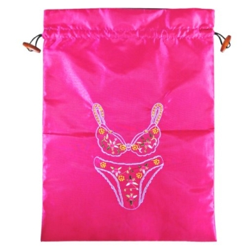 Elegant Wrapables® Silk Lingerie Bag in Magenta