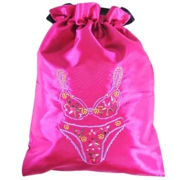 Elegant Wrapables® Silk Lingerie Bag in Magenta