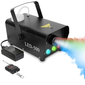 KOCASO 400W Fog Machine with LED Lights for Events