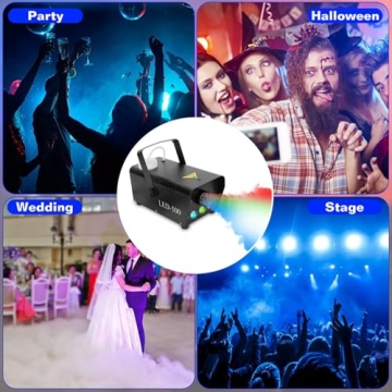 KOCASO Fog Machine with LED Effects for Events