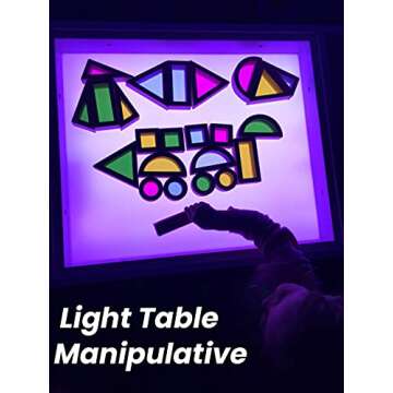 BOHS Rainbow Sensory Blocks - Colorful Wooden Play Set