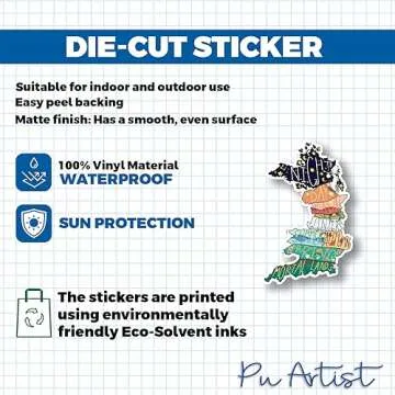 Prythian Map Sticker ACOTAR Sticker Bookish Court Of Dream Book Lover Reading Booktok Acomaf Velaris Reader Smut Vinyl Die Cut Sticker for Car Rear View Mirror Laptop Phone Water Bottle Guitar Helmet