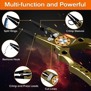 PLUSINNO 8 Inch Fishing Pliers for All Anglers
